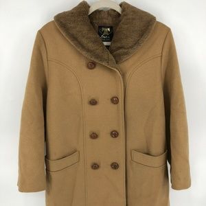 Inca Timme Tuft 100% Alpaca Pile Tan Womans Jacket